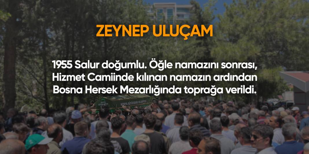 Konya'da bugün vefat edenler | 5 Mart 2025 15